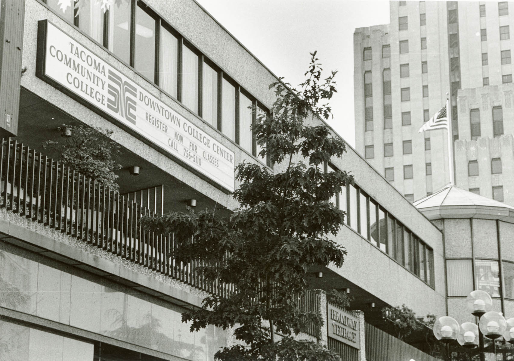 Exterior view of the TCC Downtown Center at Broadway Terrace